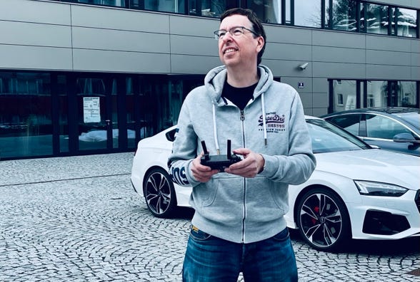 Filmaufnahmen aus der Vogelperspektive